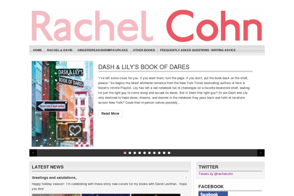 rachelcohn.com site used Organic Magazine