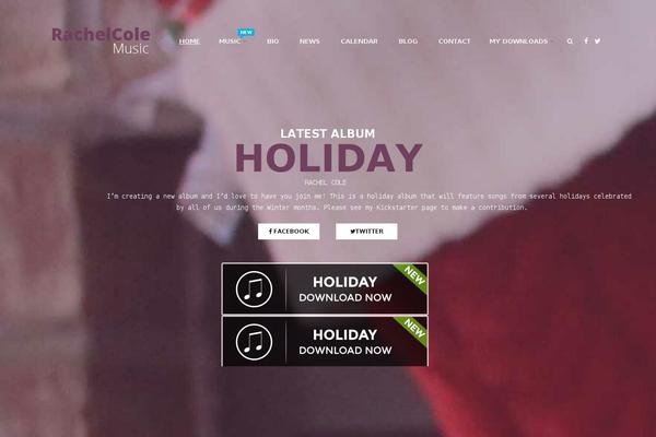 One Page Express theme site design template sample