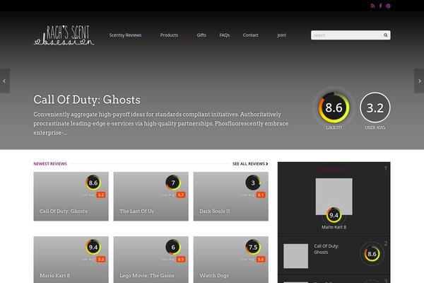 Gauge theme site design template sample