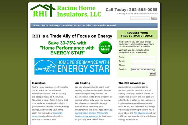 racinehomeinsulators.com site used Rhi