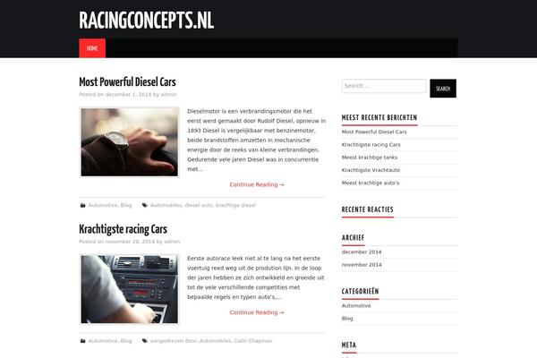 Hiero theme site design template sample