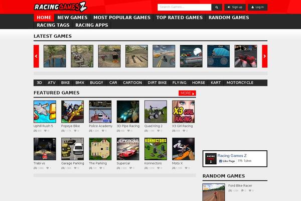 racinggamesz.com site used Gameking