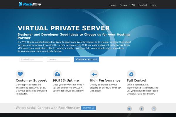 Cloudhost theme site design template sample