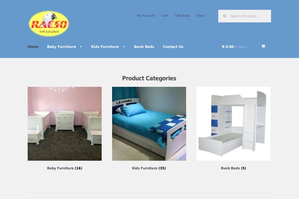 Storefront Child theme site design template sample
