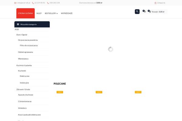Site using Woocommerce-paczka-w-ruchu plugin