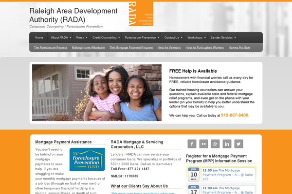 rada-nc.org site used Blogvi