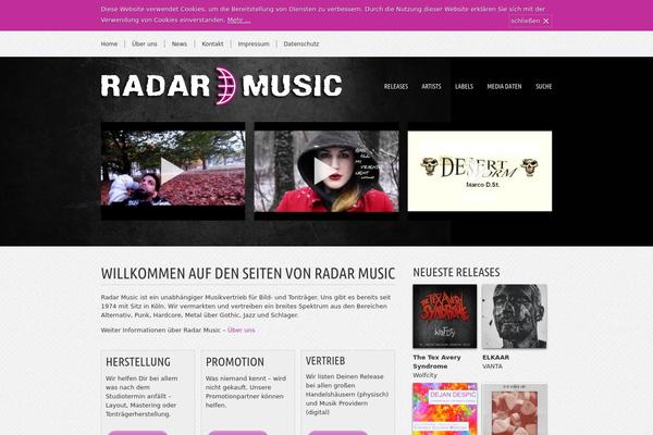 Musicpro theme site design template sample