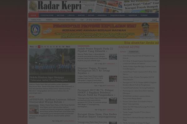 Transcript theme site design template sample