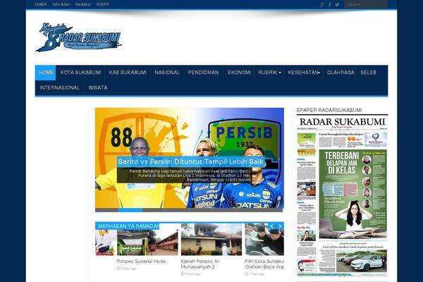 Bloggingpro theme site design template sample