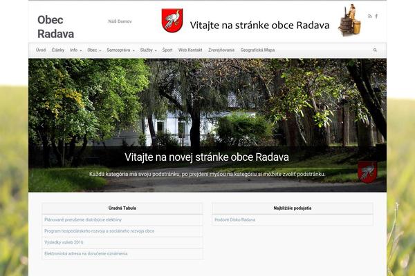 evolve theme site design template sample