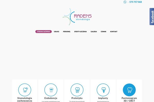 Dentalux theme site design template sample
