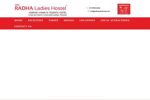 radhaladieshostel.com site used Srlh