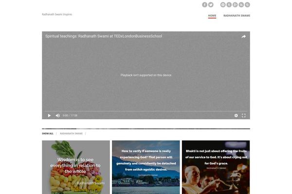 Inspire theme site design template sample