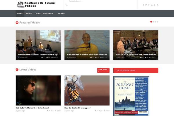 VideoTube theme site design template sample