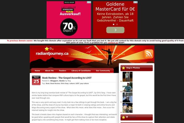 radiantjourney.ca site used Starstruck