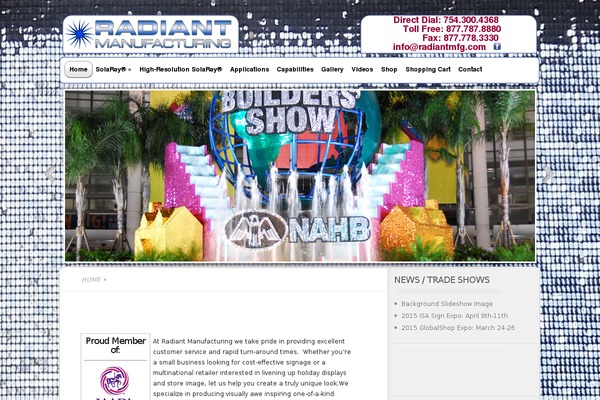 radiantmfg.com site used TheProfessional