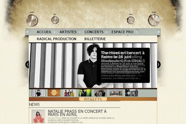 Radical theme site design template sample