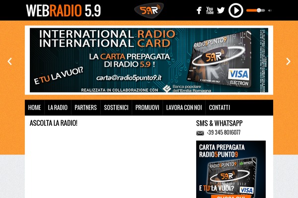 radio5punto9.it site used Creation