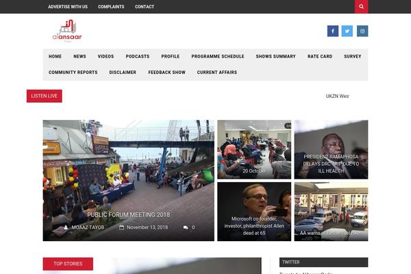 Site using Tabs Shortcode and Widget plugin
