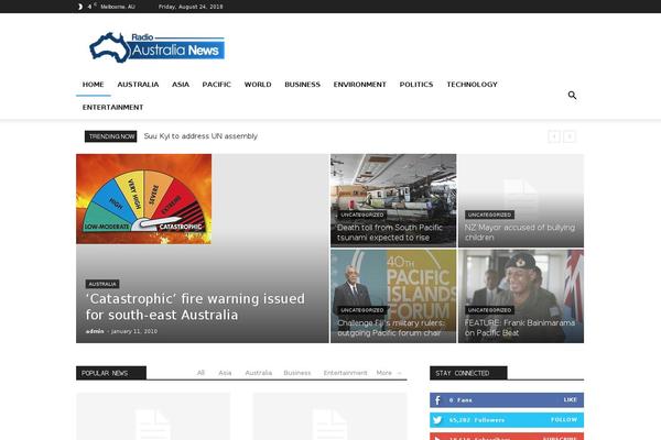 Newspaper theme site design template sample