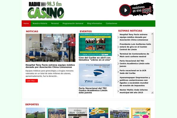 Reportage theme site design template sample