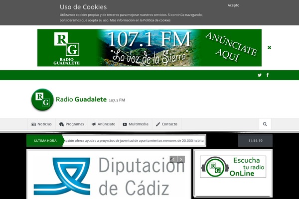Site using Google Analytics y la ley de Cookies plugin