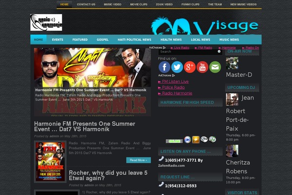 Site using Crafty Social Buttons plugin