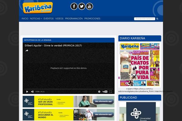 Site using T4B News Ticker plugin