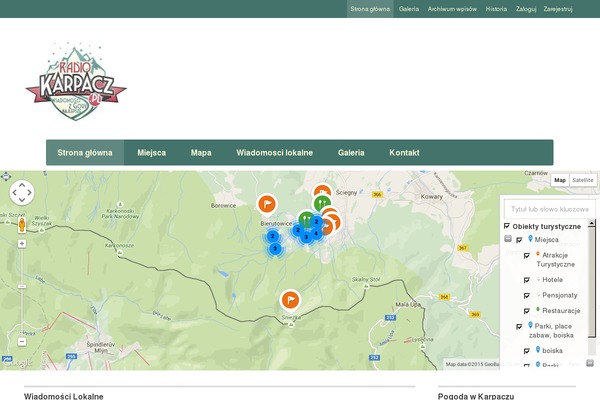 Directory theme site design template sample