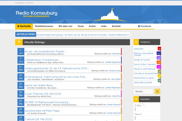 radiokorneuburg.at site used Kc-theme