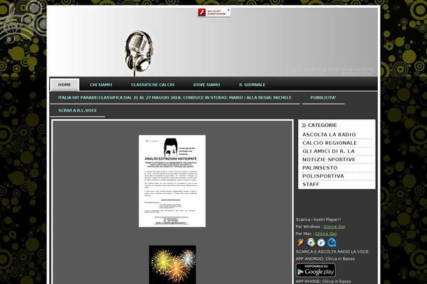 Radio theme site design template sample