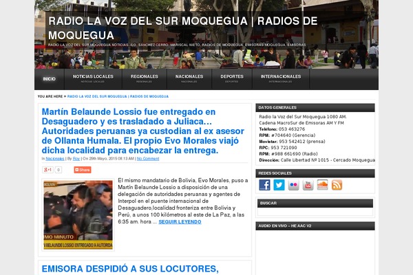 radiolavozdelsurmoquegua.com site used Grune