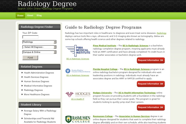 radiologydegree.com site used New-evolution