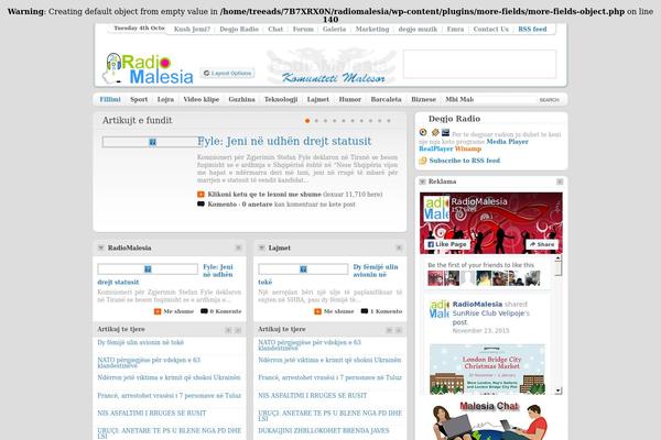 Site using Bottom Bar plugin