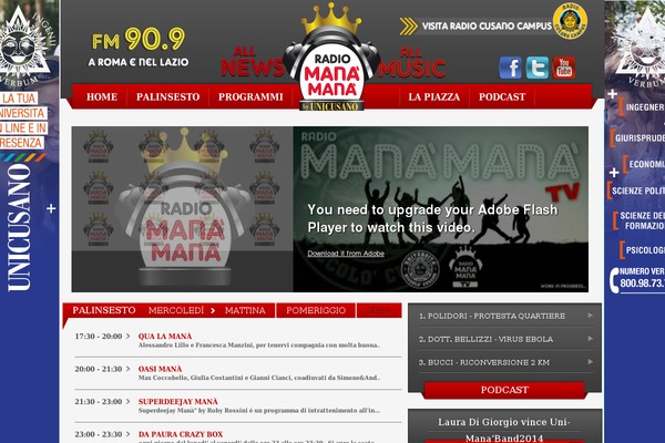 radiomanamana.it site used Radiomana