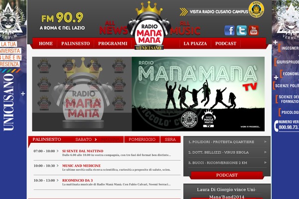 radiomanasport.it site used Radiomana