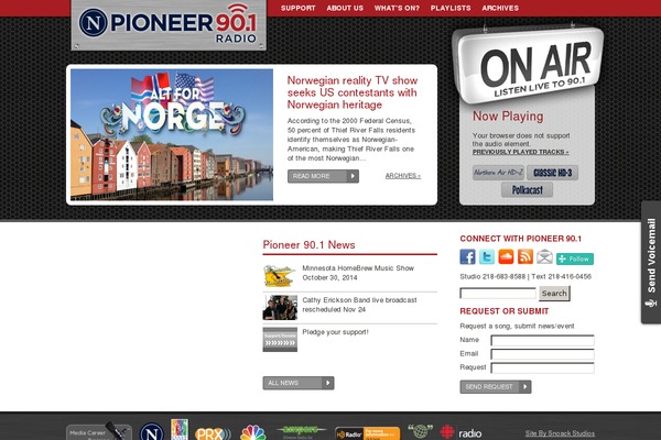 Pioneer theme site design template sample