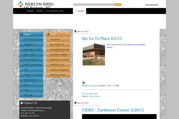 radioroxboro.com site used Adept