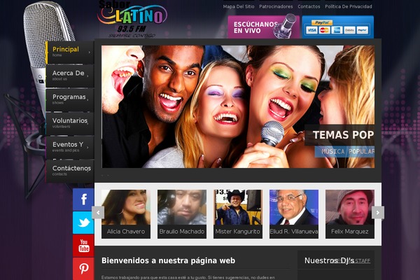 Radio Station theme site design template sample