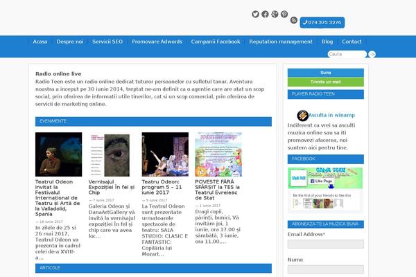 Musica theme site design template sample