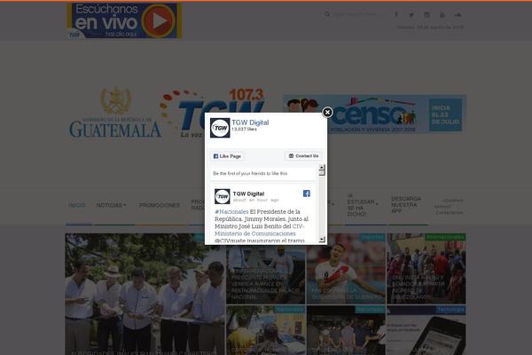Site using Arscode-ninja-popups plugin
