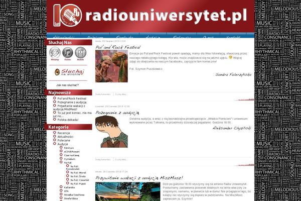 radiouniwersytet.pl site used Radio-uniwersytet