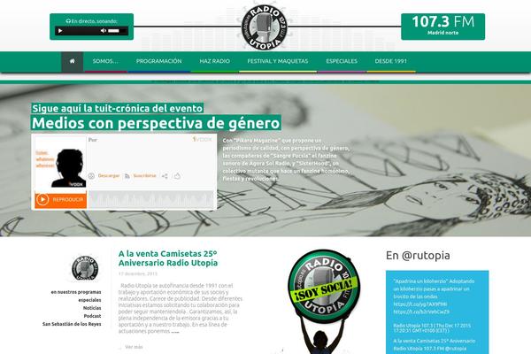 Utopia theme site design template sample