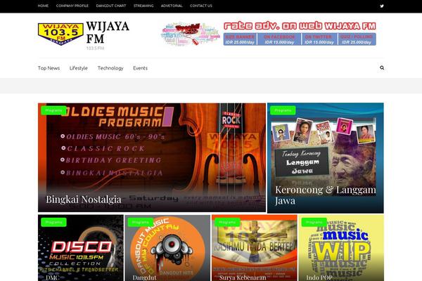 Metro Magazine theme site design template sample