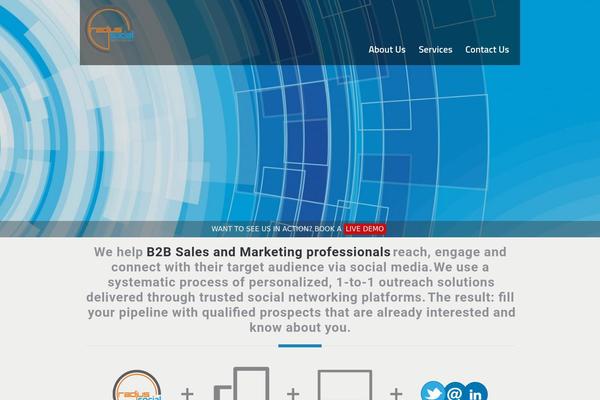radiussocial.com site used Archtek