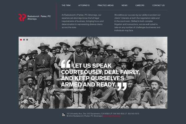RAD theme site design template sample
