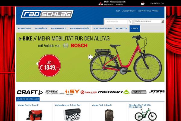radschlag.com site used Ortlieb-theme