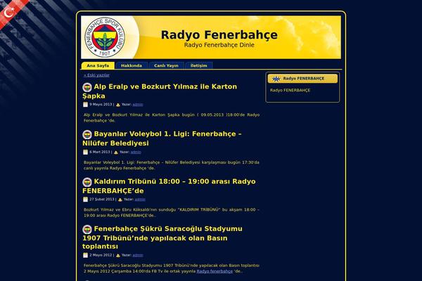 radyofenerbahce.com site used Fenerbahce
