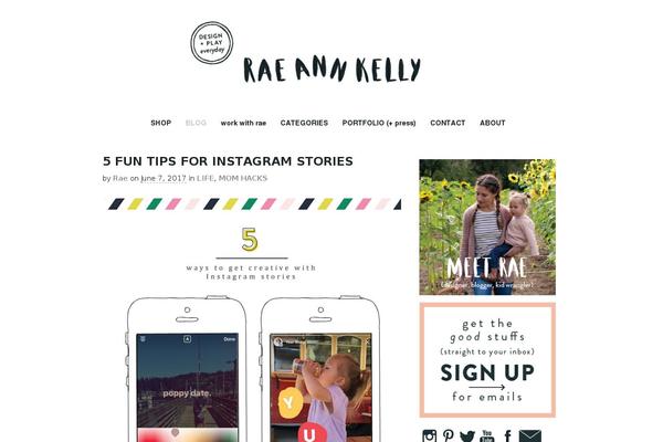 raeannkelly.com site used Dainty