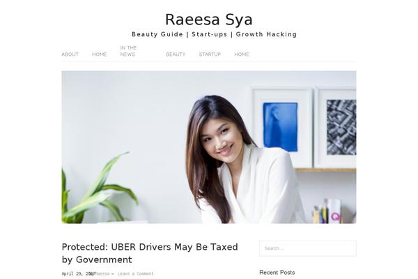 Lifestyle theme site design template sample